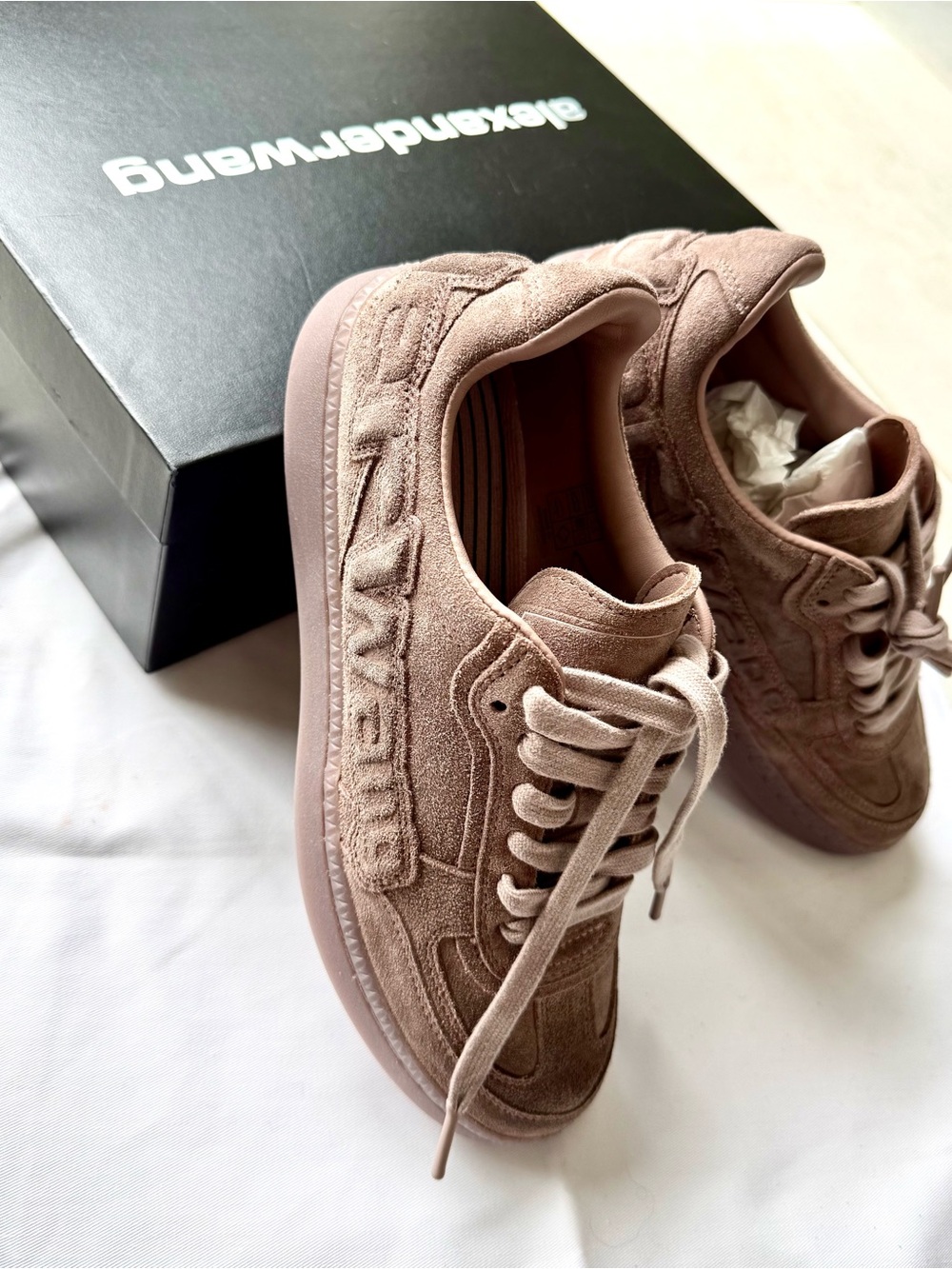 NWT - Alexander Wang Women Suede Sneakers - Cute & Stylish! - Picture 12 of 12
